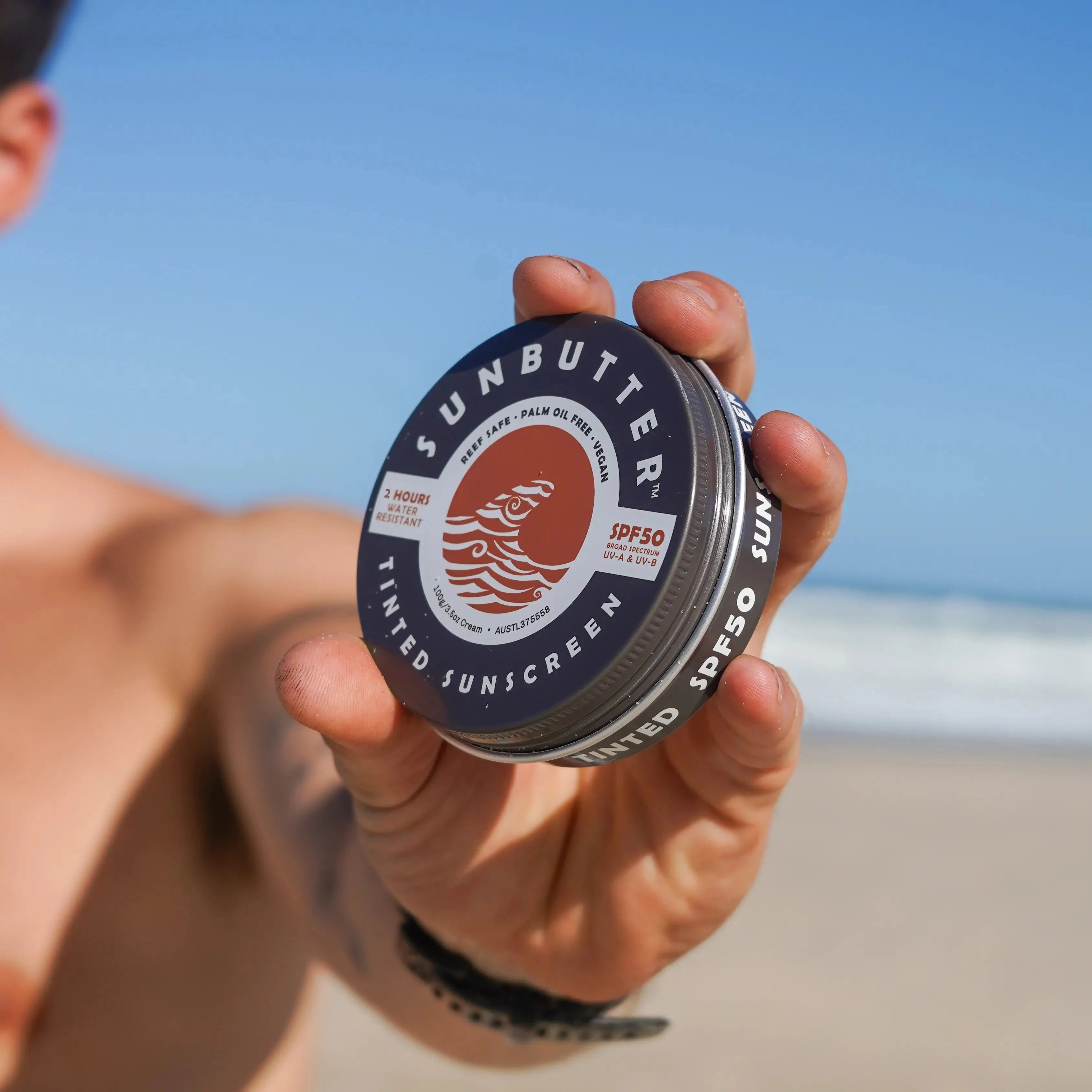 SunButter Tinted SPF50 Reef Safe Face Sunscreen